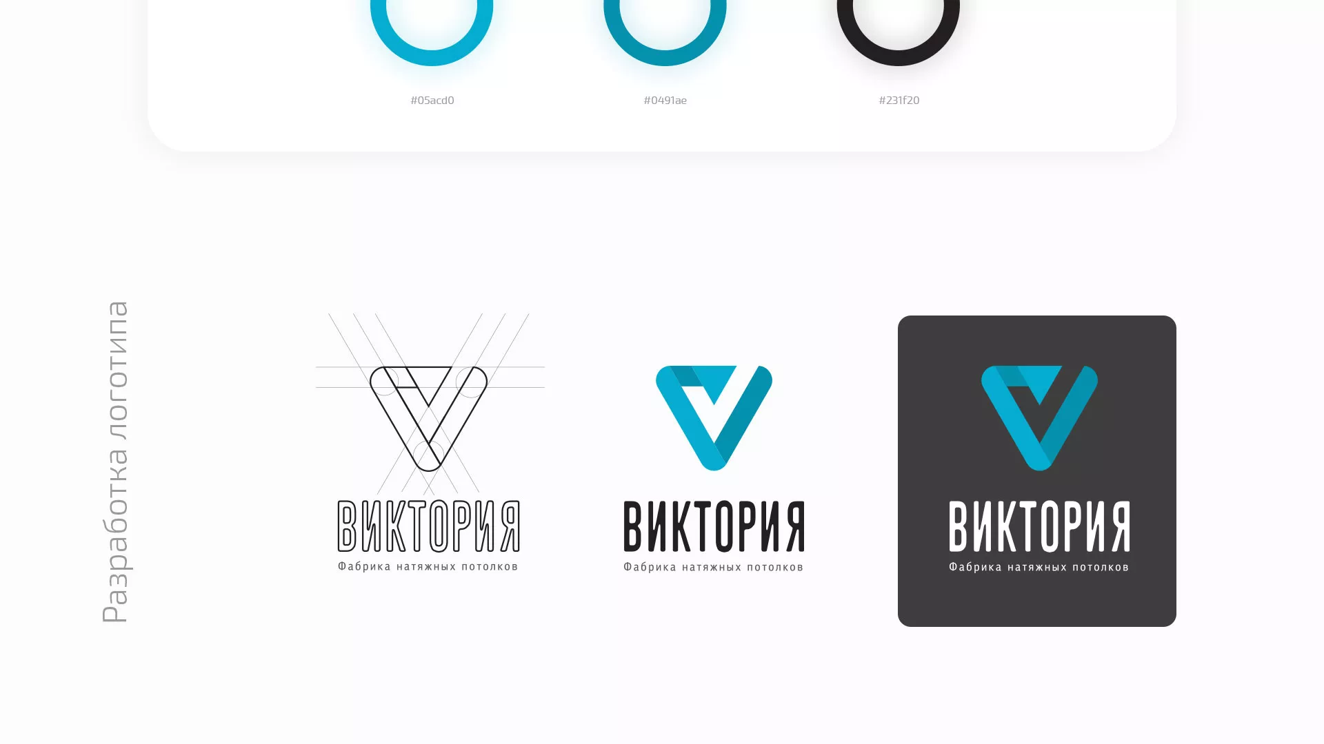 Разработка фирменного стиля компании по продаже и установке натяжных потолков в Миньяре