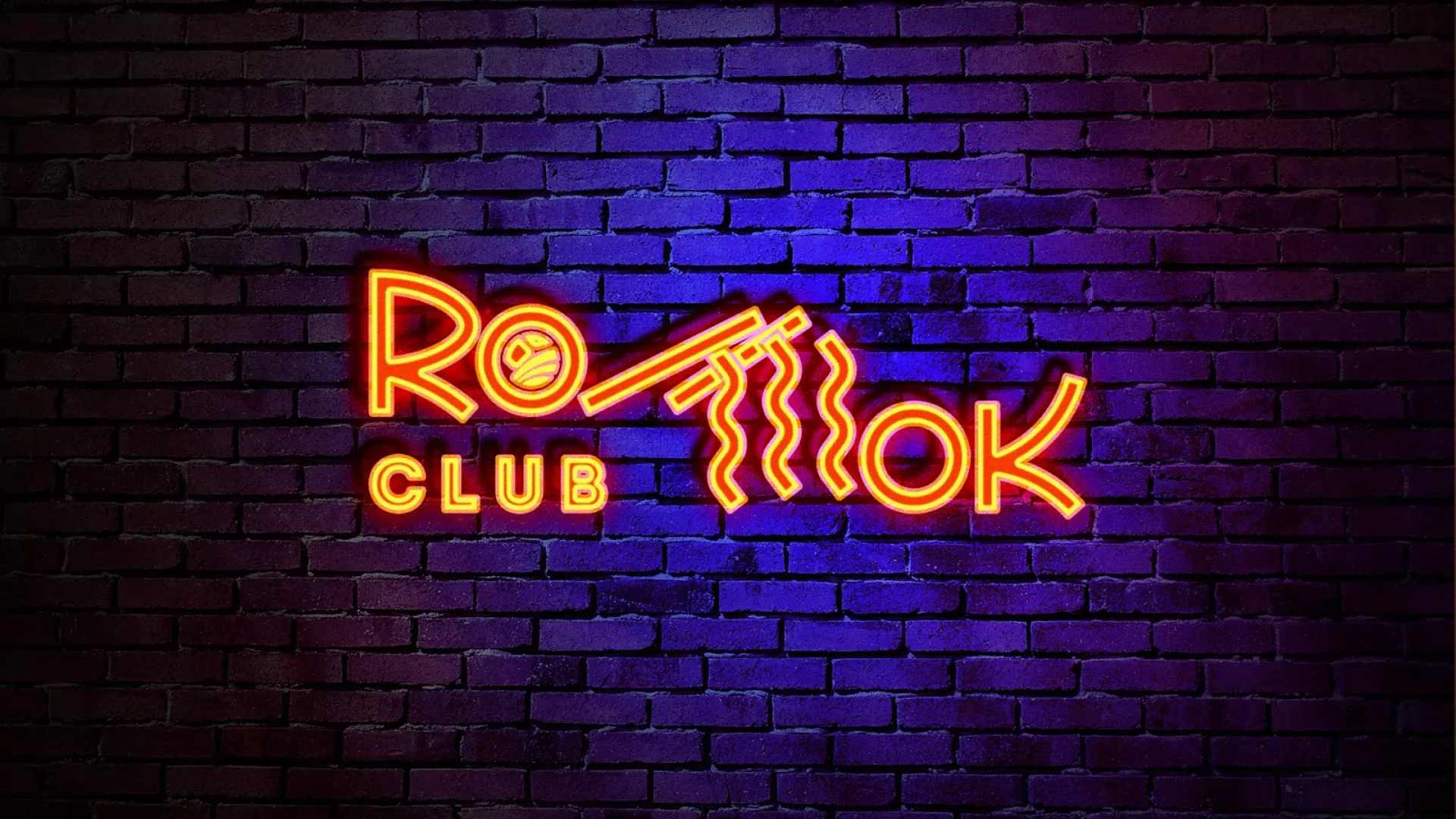 Разработка светящейся интерьерной вывески суши-бара «Roll Wok Club» в Миньяре