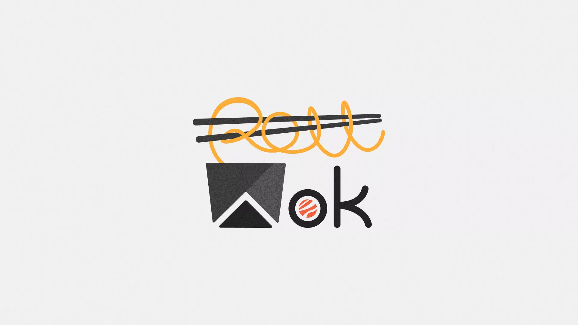 Разработка логотипа в Миньяре для суши-бара «Roll Wok Club»